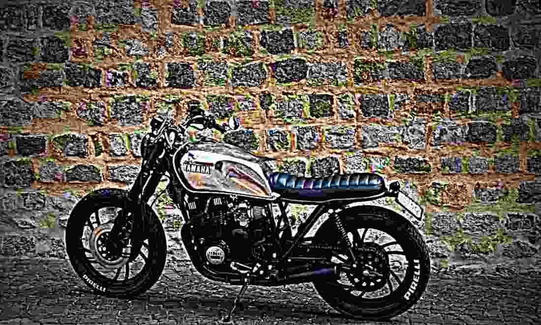 Yamaha XJ 550 1982 5 motorbike A4 Photo Print