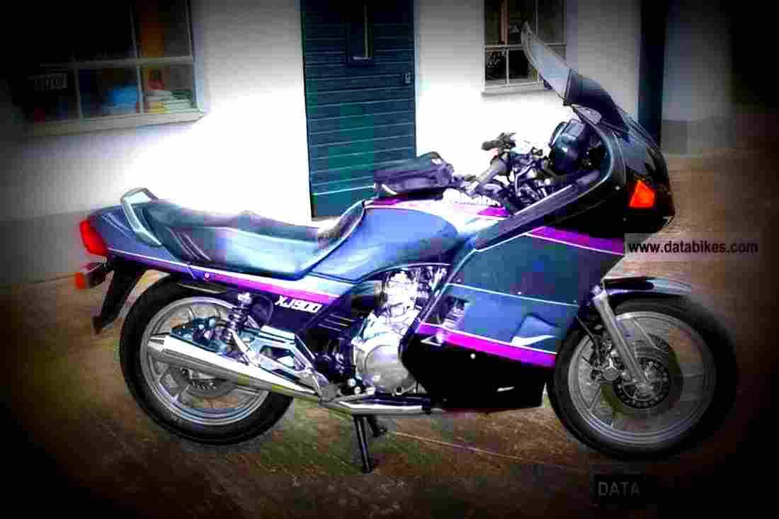 Yamaha XJ 900 F 1988 5 motorbike A4 Photo Print