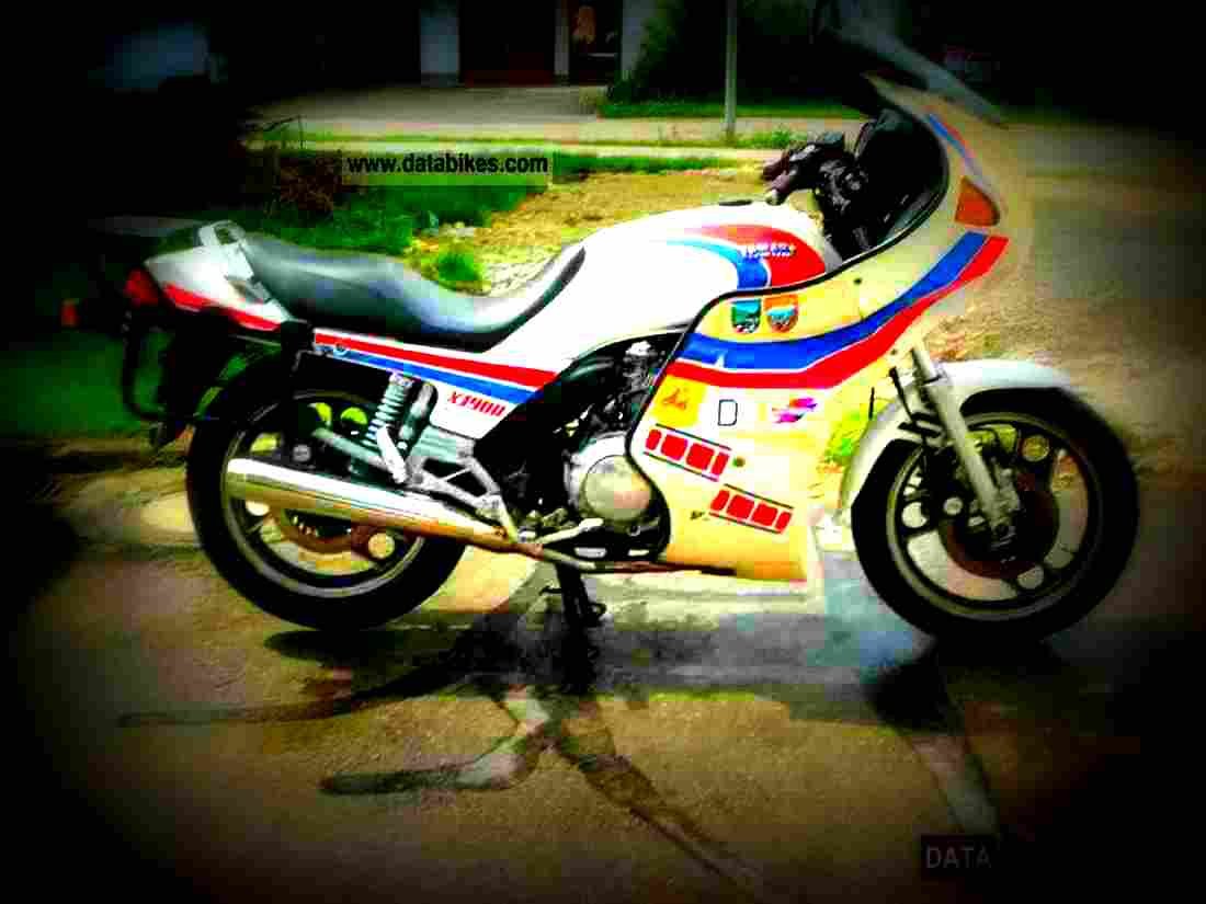 Yamaha XJ 900 F 1991 3 motorbike A4 Photo Print