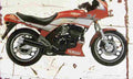 Yamaha XJ600 1984 Aged Vintage A4 Photo Print