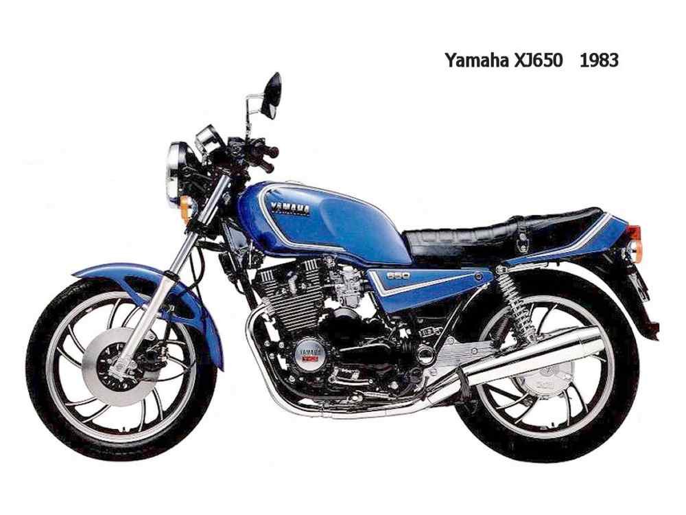 Yamaha XJ650 1983 motorbike A4 Photo Print