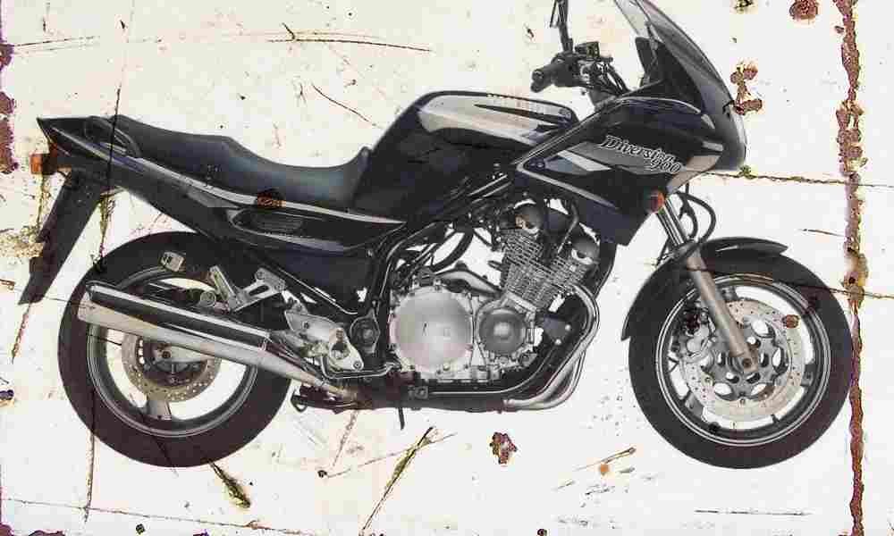 Yamaha XJ900S Diversion 1995 Aged Vintage A4 Photo Print