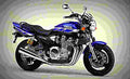 Yamaha XJR 1300 2000 4 motorbike A4 Photo Print