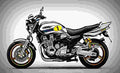 Yamaha XJR 1300 2009 3 motorbike A4 Photo Print
