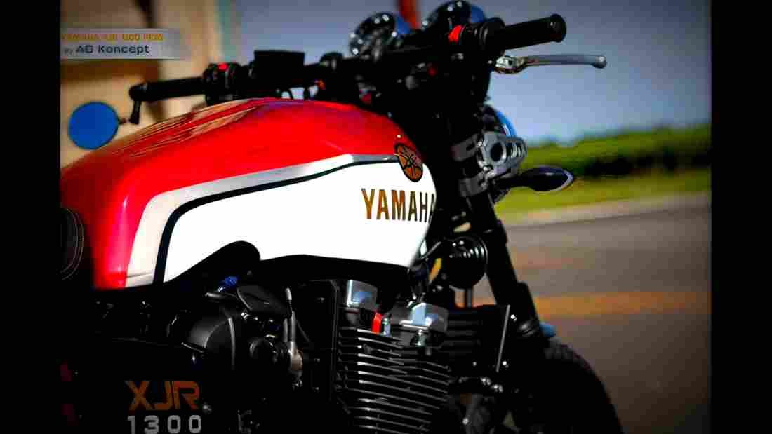 Yamaha XJR1300 2018 3 motorbike A4 Photo Print
