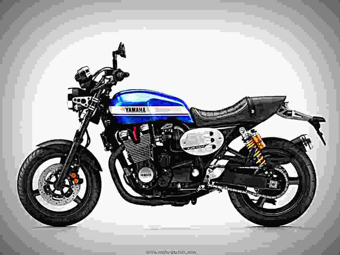Yamaha XJR1300 2018 4 motorbike A4 Photo Print