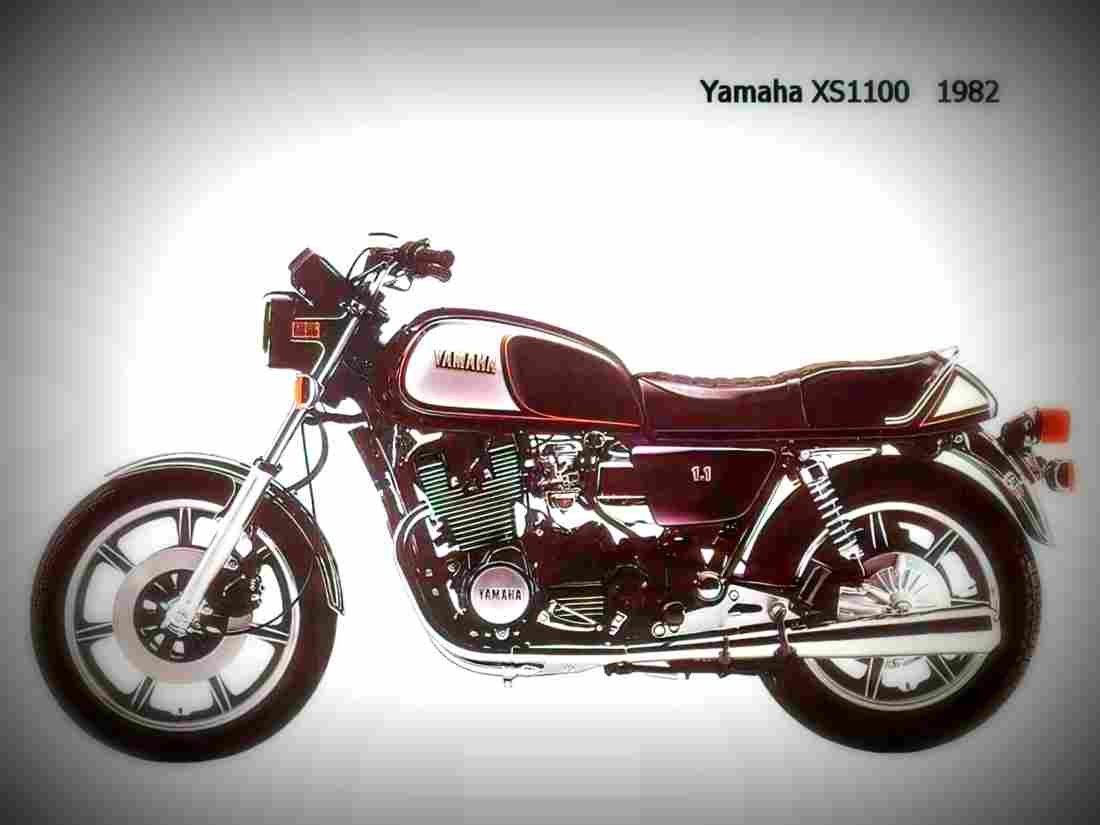 Yamaha XS 1100 1982 4 motorbike A4 Photo Print
