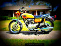 Yamaha XS 2 1971 3 motorbike A4 Photo Print
