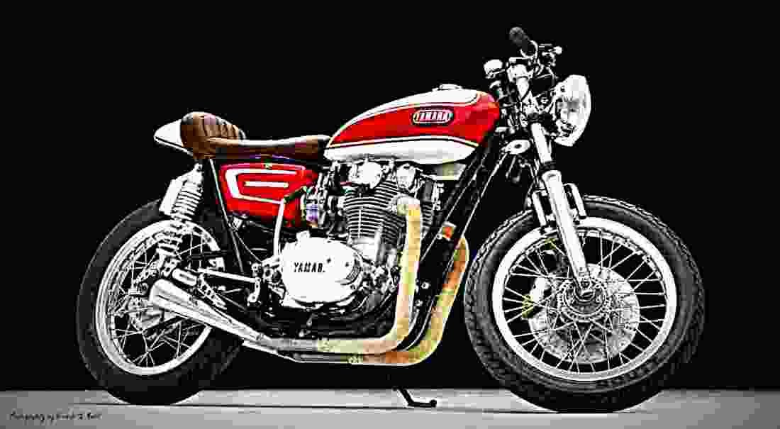 Yamaha XS 2 E 1972 4 motorbike A4 Photo Print