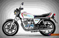 Yamaha XS 400 1978 1 motorbike A4 Photo Print
