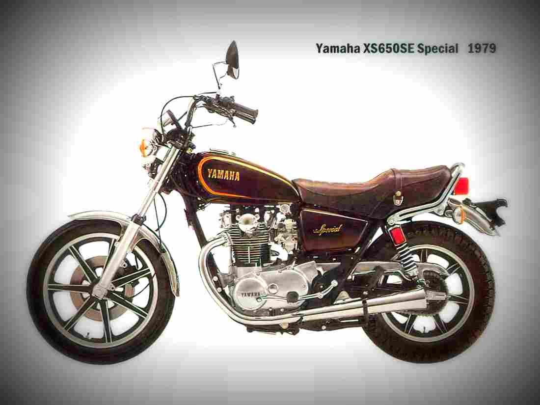 Yamaha XS 400 1980 3 motorbike A4 Photo Print
