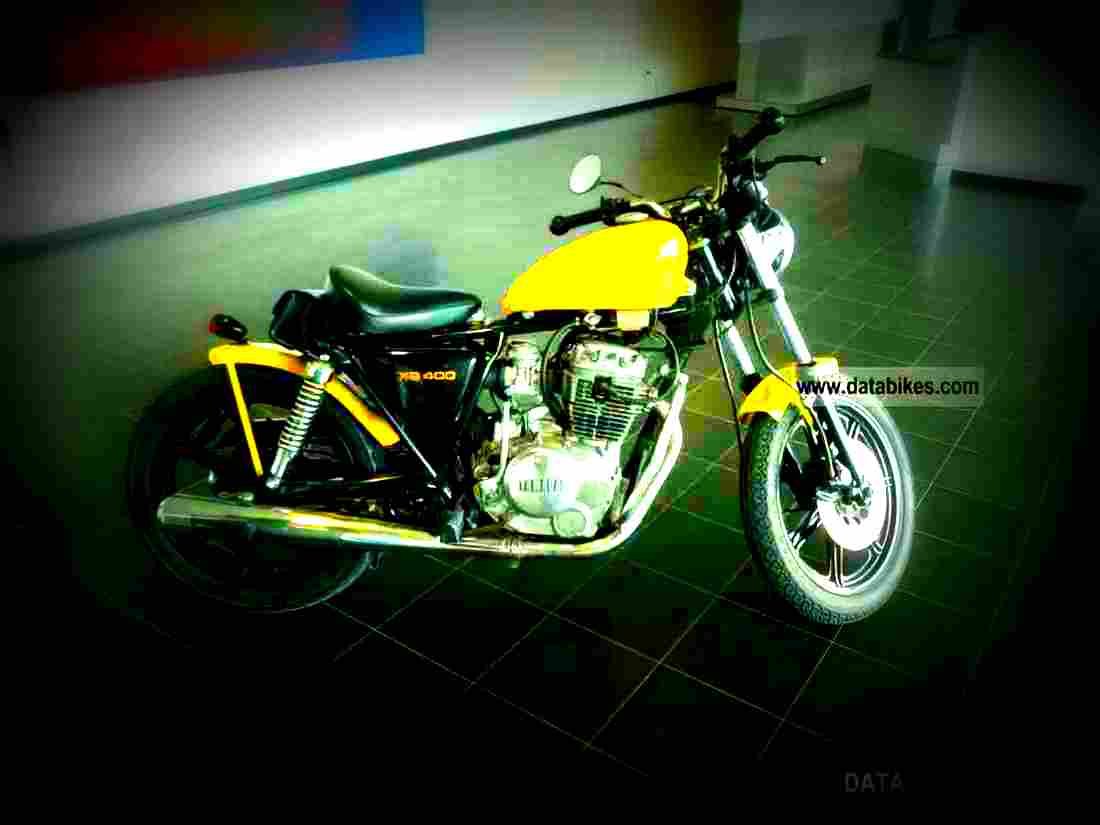 Yamaha XS 400 1982 2 motorbike A4 Photo Print