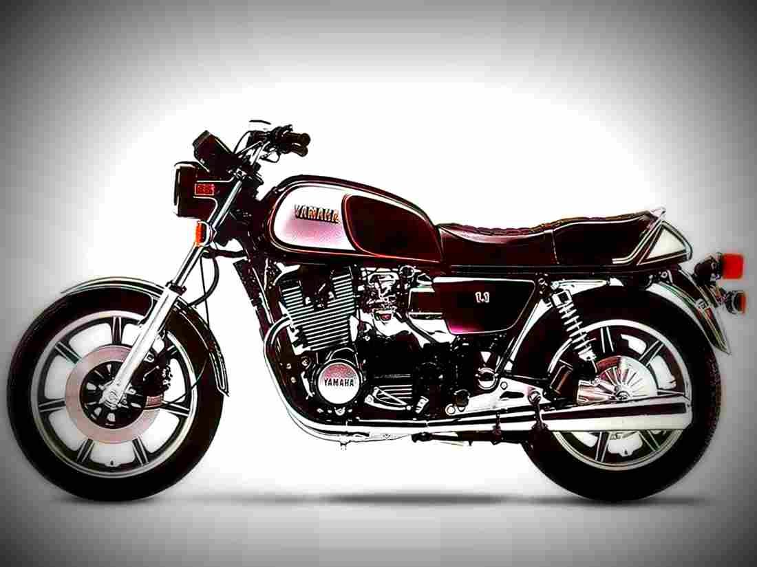 Yamaha XS 400 1982 5 motorbike A4 Photo Print