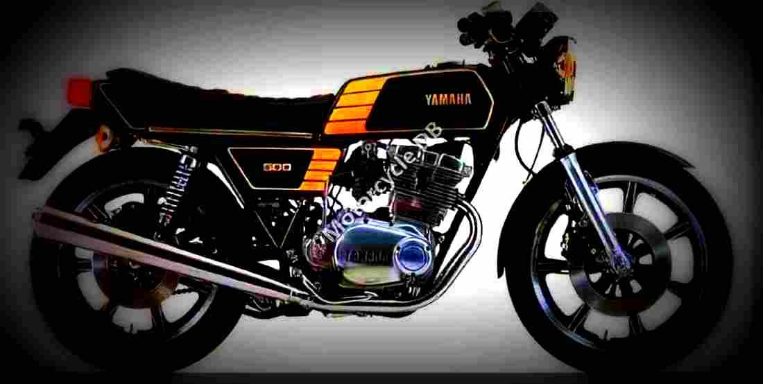 Yamaha XS 400 DOHC (reduced effect) 1982 1 motorbike A4 Photo Print
