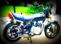 Yamaha XS 400 DOHC (reduced effect) 1982 6 motorbike A4 Photo Print