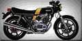 Yamaha XS 400 DOHC (reduced effect) 1988 2 motorbike A4 Photo Print