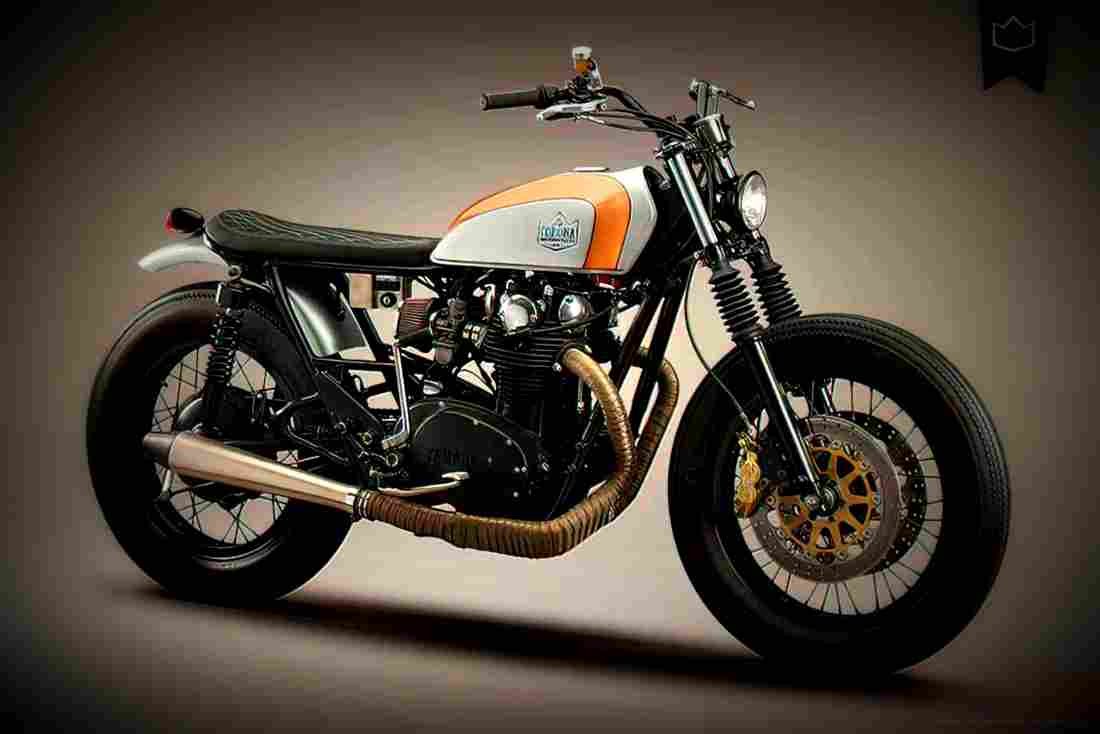 Yamaha XS 650 1976 2 motorbike A4 Photo Print