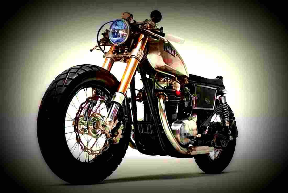 Yamaha XS 650 1981 2 motorbike A4 Photo Print