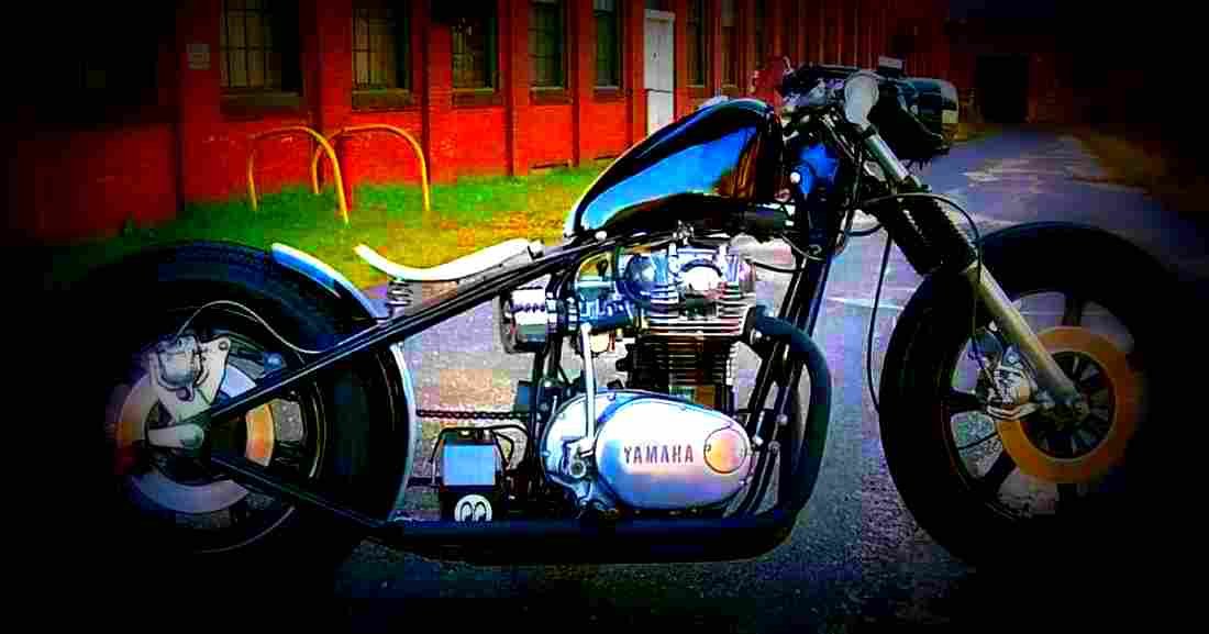 Yamaha XS 750 1977 2 motorbike A4 Photo Print