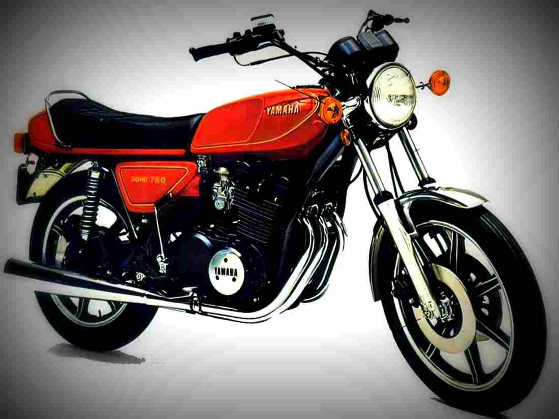 Yamaha XS 750 E 1978 5 motorbike A4 Photo Print