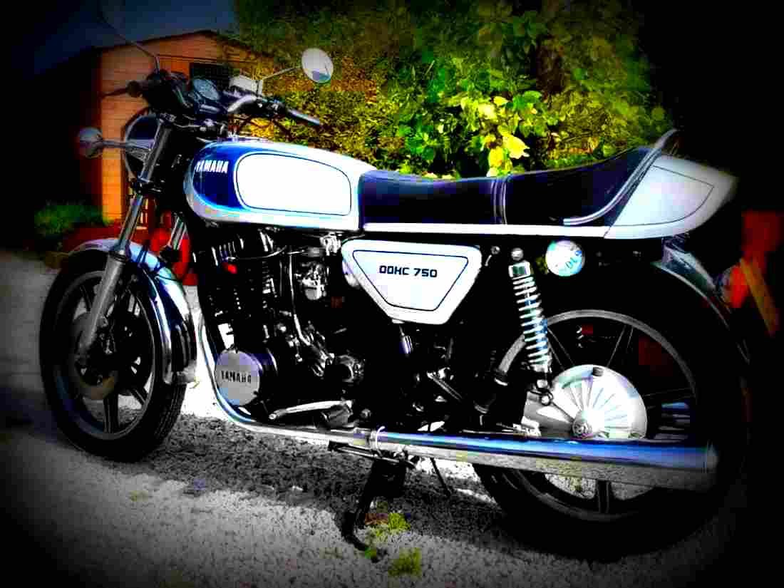 Yamaha XS 750 E 1979 5 motorbike A4 Photo Print