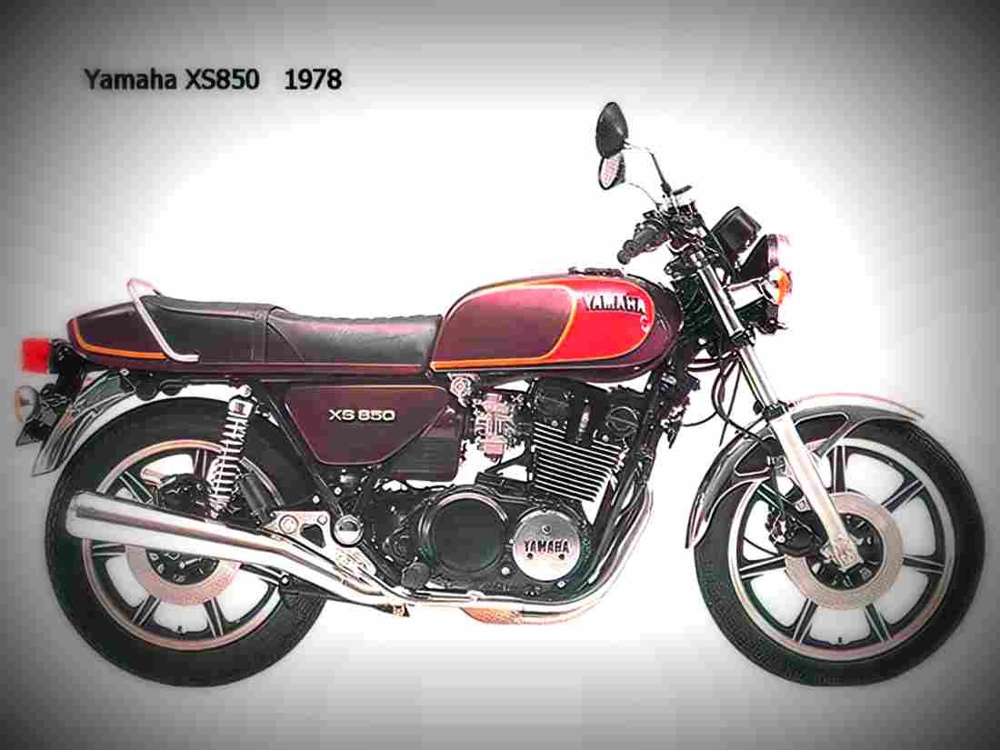 Yamaha XS 850 1980 6 motorbike A4 Photo Print