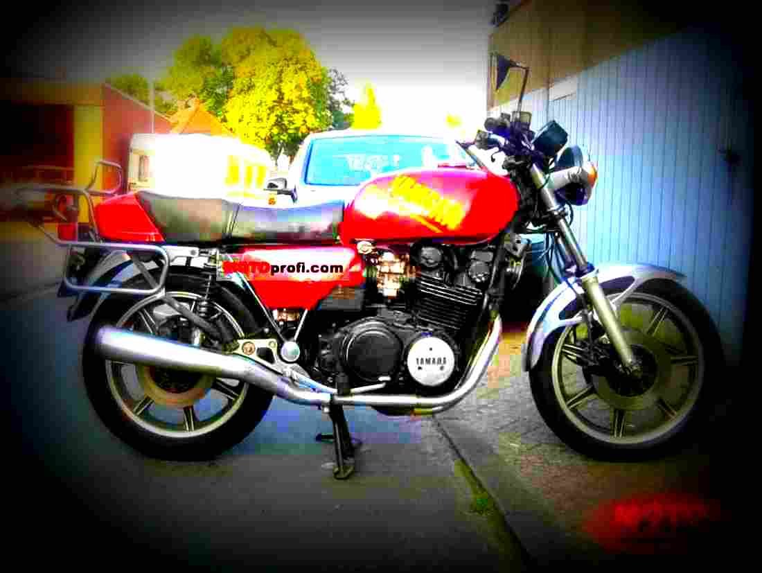 Yamaha XS 850 1982 2 motorbike A4 Photo Print