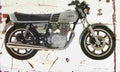 Yamaha XS400 1977 Aged Vintage A4 Photo Print
