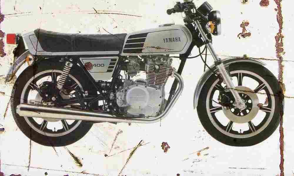 Yamaha XS400 1977 Aged Vintage A4 Photo Print