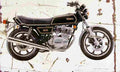 Yamaha XS500 1978 Aged Vintage A4 Photo Print