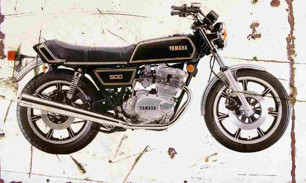 Yamaha XS500 1978 Aged Vintage A4 Photo Print