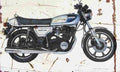 Yamaha XS750 1977 Aged Vintage A4 Photo Print