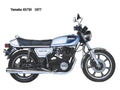 Yamaha XS750 1977 motorbike A4 Photo Print