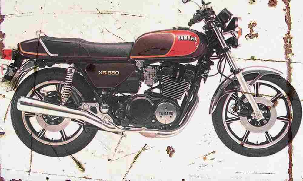 Yamaha XS850 1978 Aged Vintage A4 Photo Print