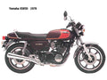 Yamaha XS850 1978 motorbike A4 Photo Print
