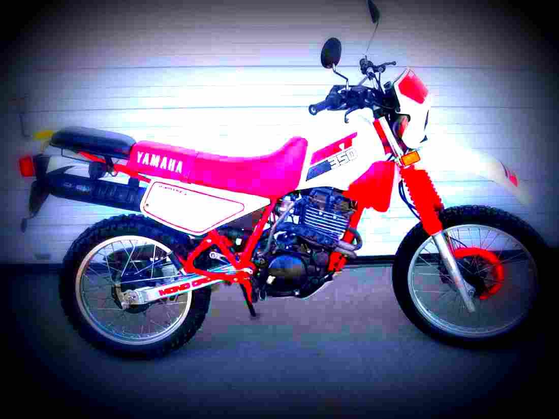 Yamaha XT 350 1987 5 motorbike A4 Photo Print