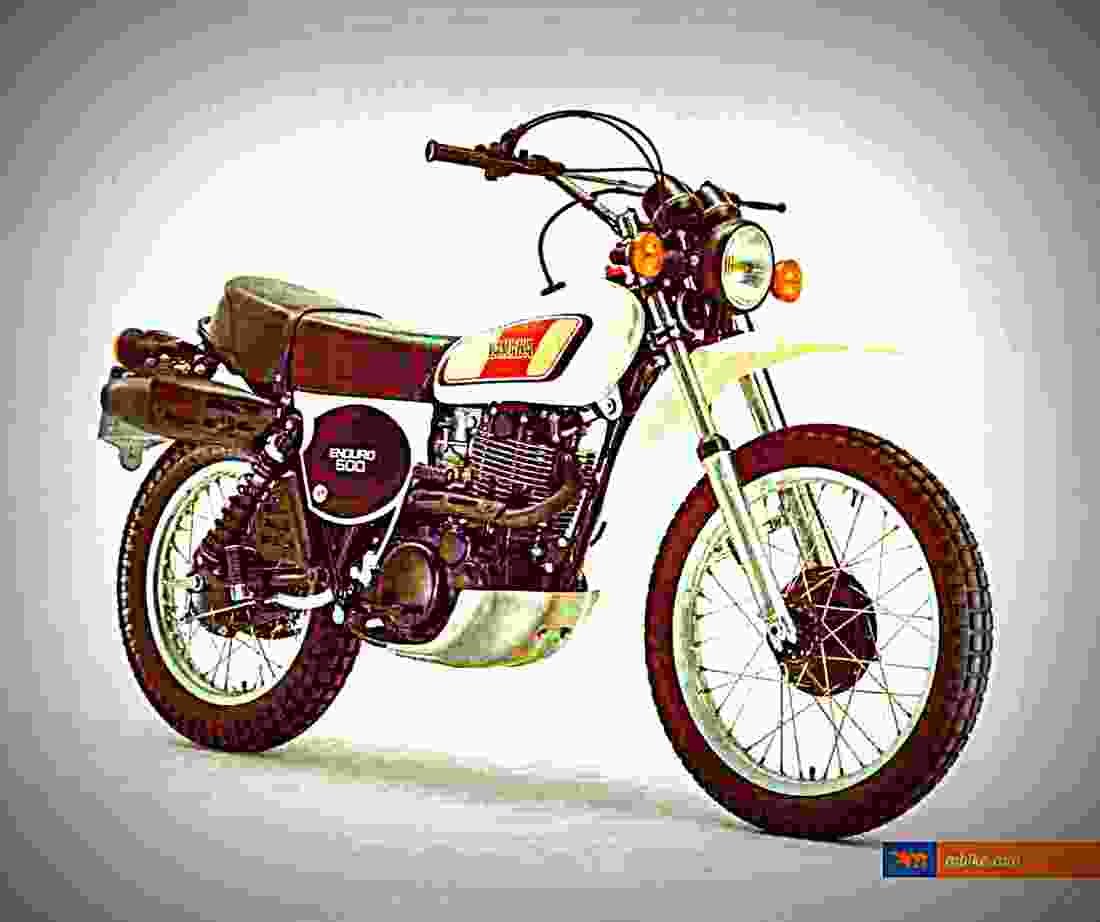 Yamaha XT 500 1977 2 motorbike A4 Photo Print