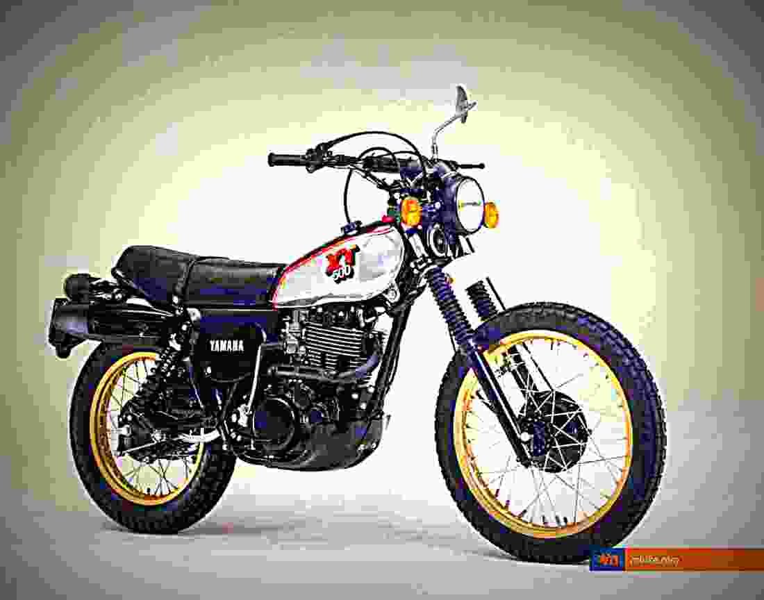 Yamaha XT 500 1980 5 motorbike A4 Photo Print