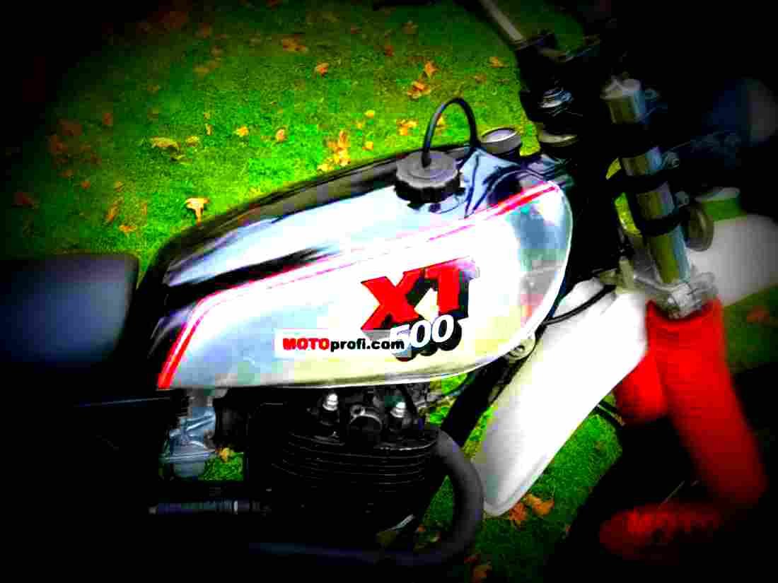 Yamaha XT 500 1982 5 motorbike A4 Photo Print