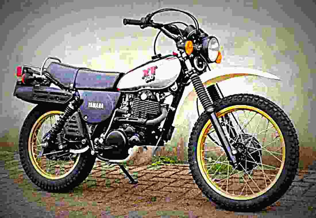 Yamaha XT 500 1983 2 motorbike A4 Photo Print