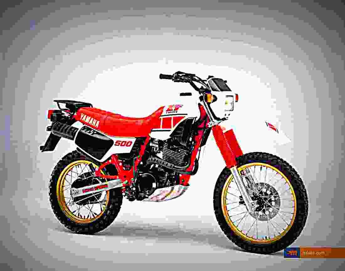 Yamaha XT 500 1984 2 motorbike A4 Photo Print