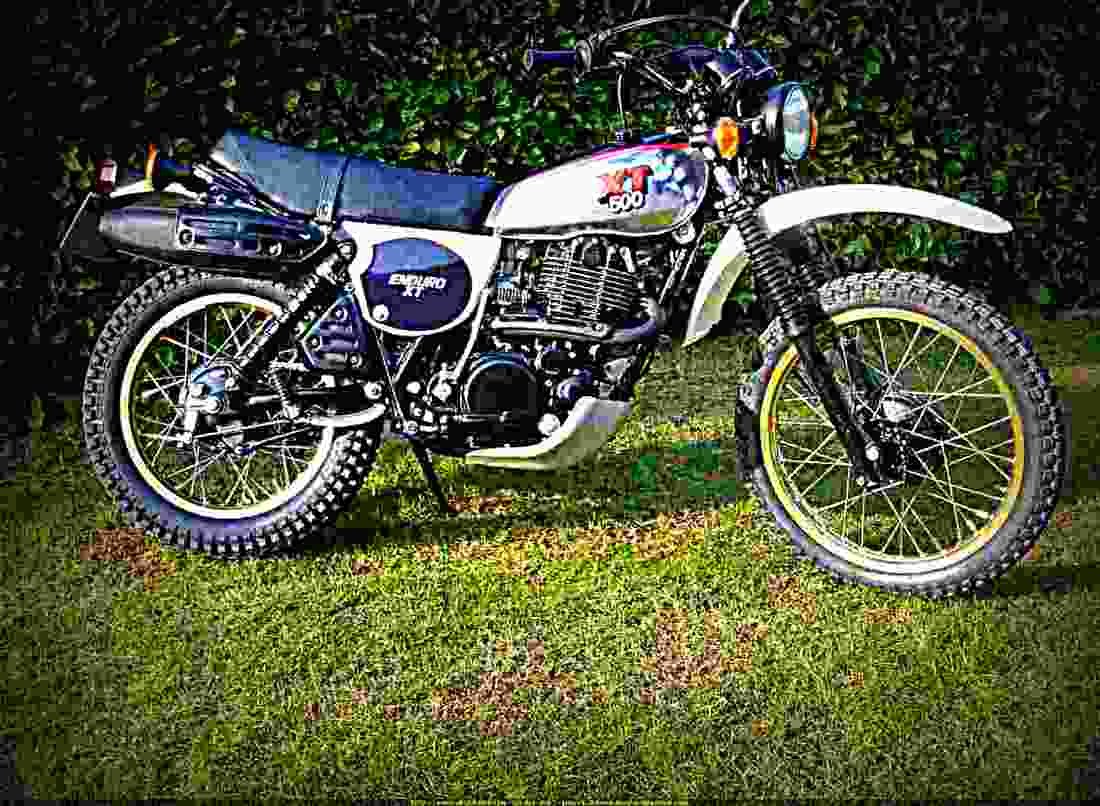Yamaha XT 500 1984 3 motorbike A4 Photo Print