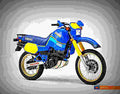 Yamaha XT 500 1988 2 motorbike A4 Photo Print