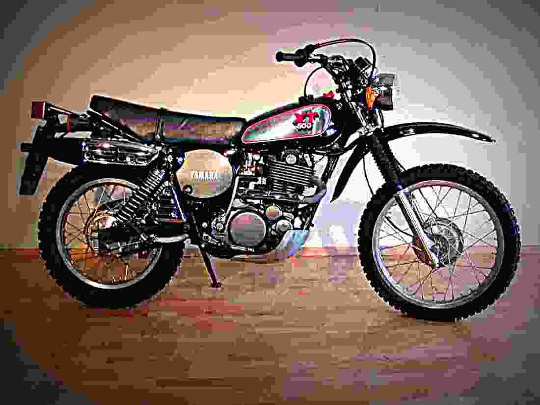 Yamaha XT 500 1989 1 motorbike A4 Photo Print
