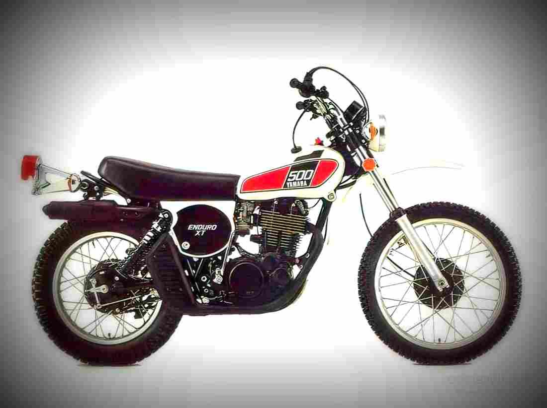 Yamaha XT 500 1989 3 motorbike A4 Photo Print