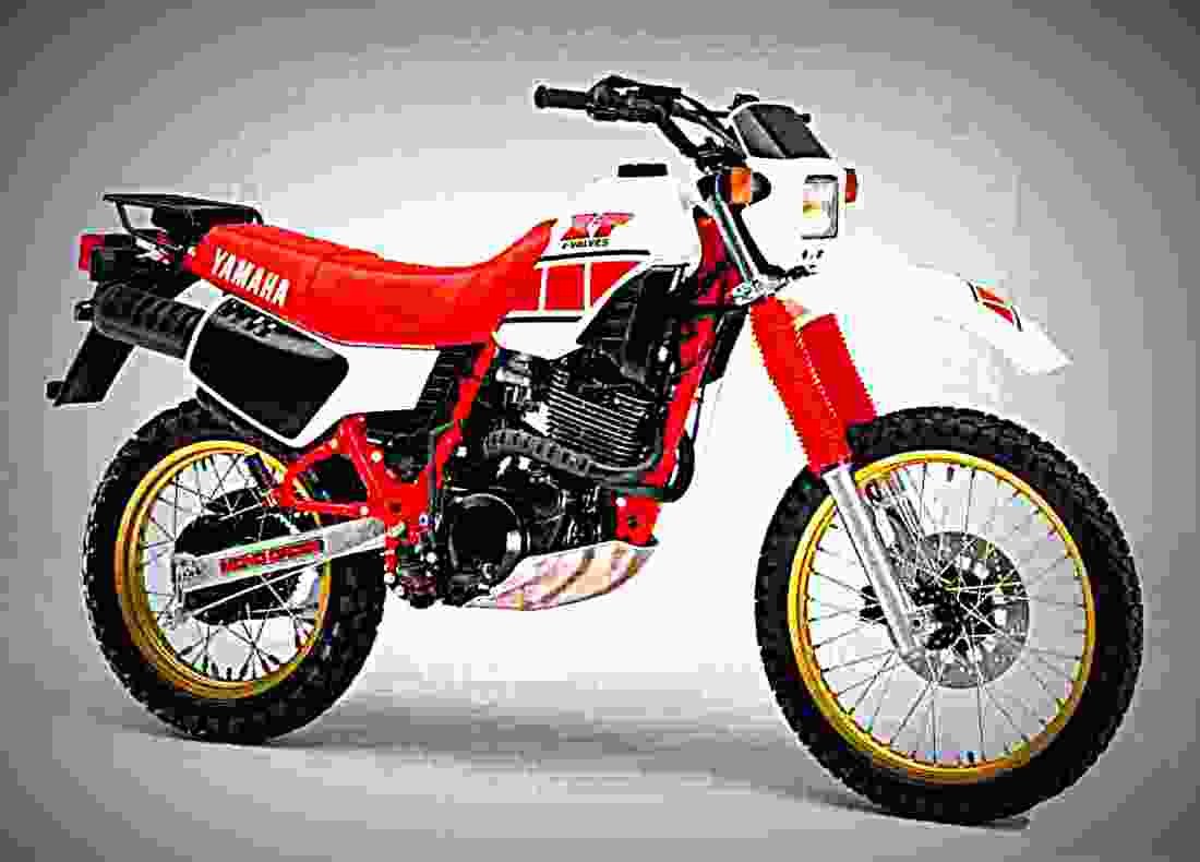 Yamaha XT 600 1986 3 motorbike A4 Photo Print