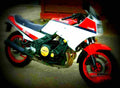 Yamaha XT 600 (reduced effect) 1986 5 motorbike A4 Photo Print