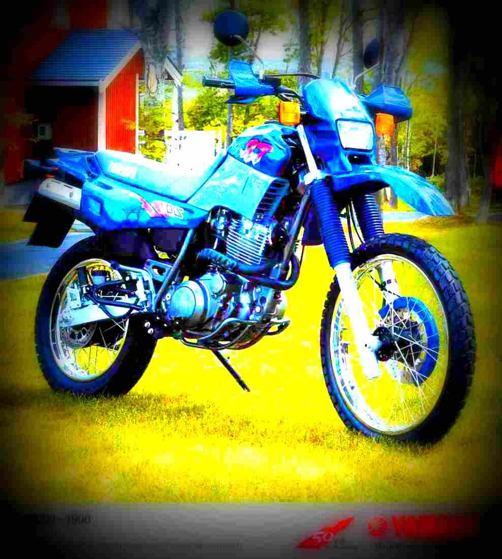 Yamaha XT 600 (reduced effect) 1987 4 motorbike A4 Photo Print