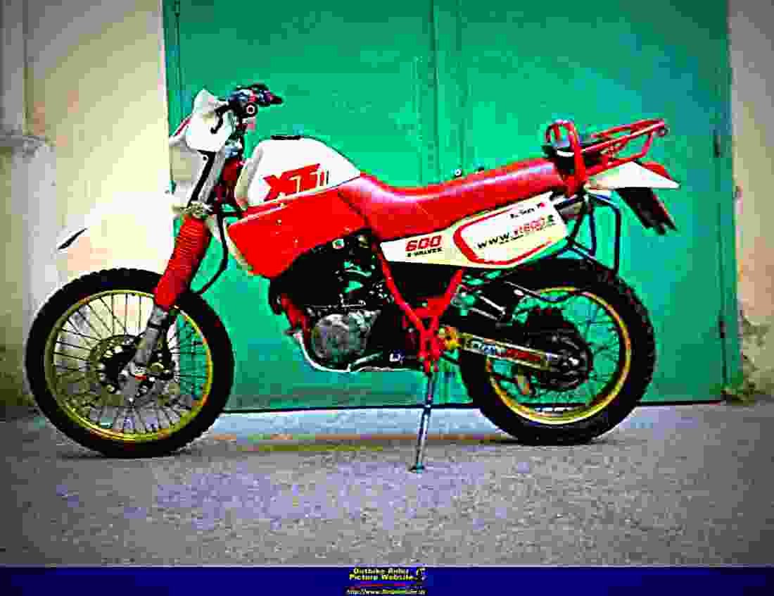 Yamaha XT 600 (reduced effect) 1989 1 motorbike A4 Photo Print
