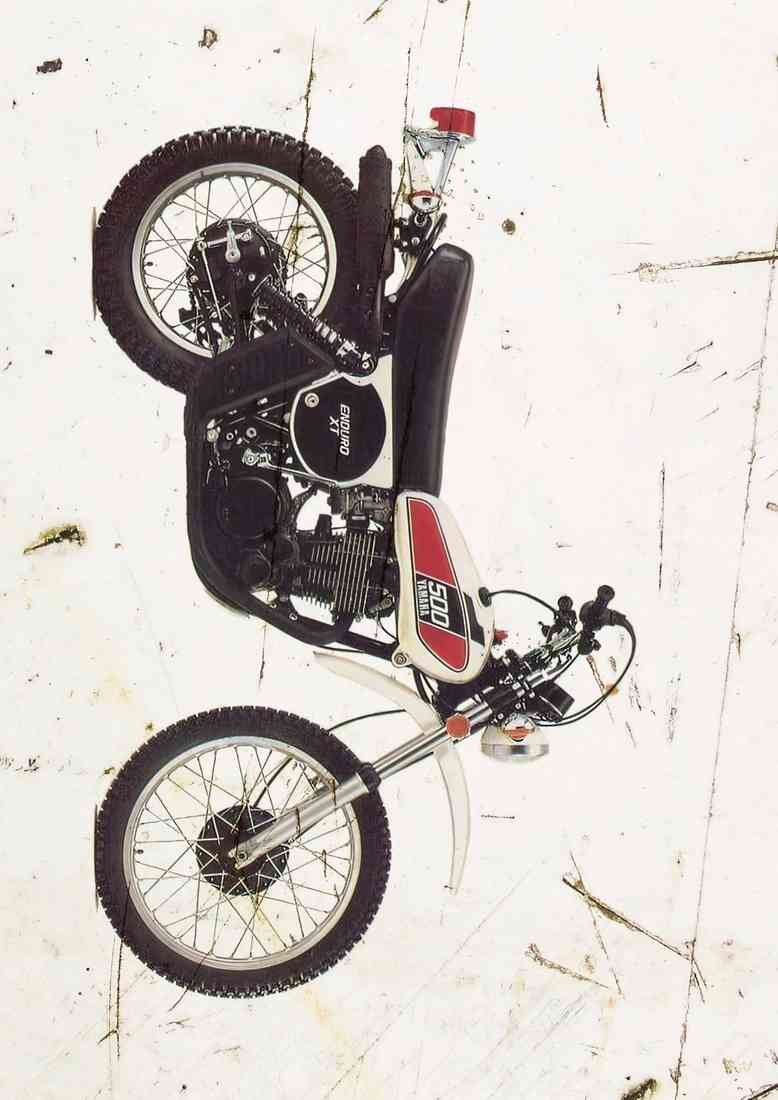 Yamaha XT500 1976 2021 Aged A4 Photo Print